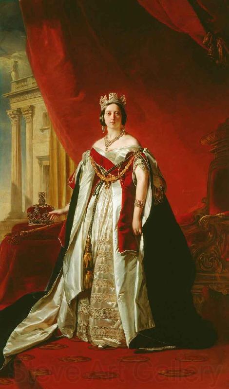 Franz Xaver Winterhalter Portrait of Victoria of the United Kingdom Germany oil painting art